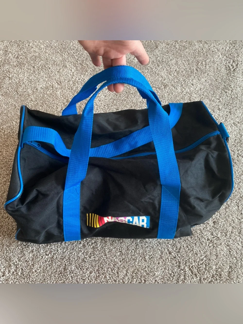 Vintage Nascar MBNA duffle bag